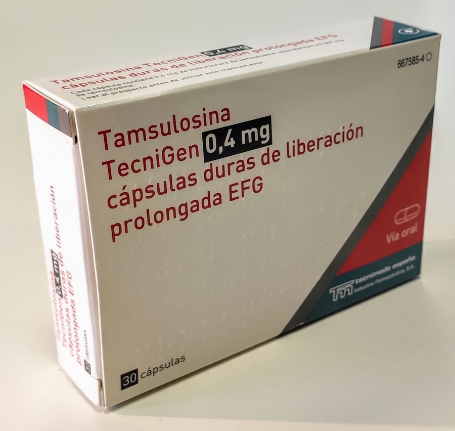 Tamsulosina Tecnigen 04 Mg Capsulas De Liberacion Prolongada Efg 30