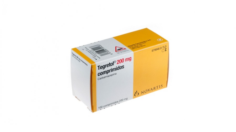 TEGRETOL 200 mg COMPRIMIDOS, 100 comprimidos fotografía del envase.