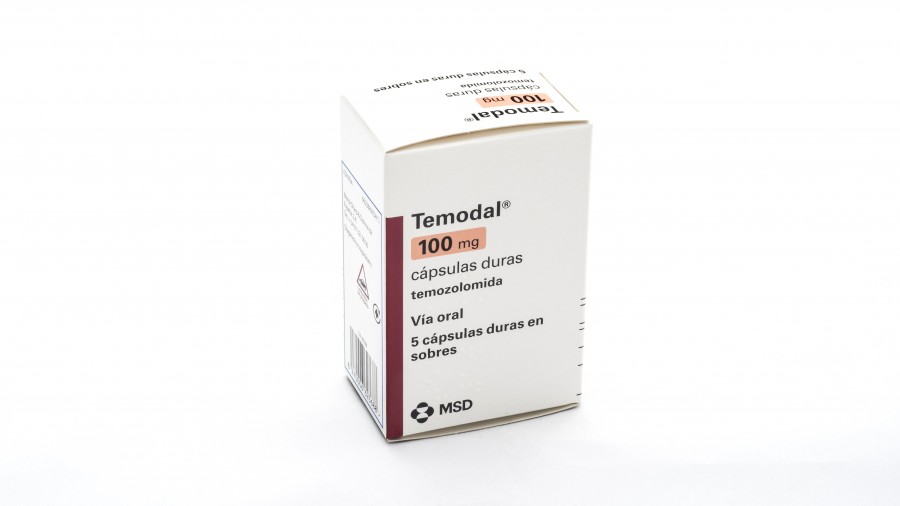 TEMODAL 100 mg CAPSULAS DURAS, 5 c\u00e1psulas. Precio: 234.11\u20ac.