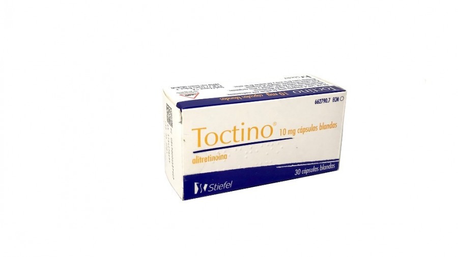 TOCTINO 10 mg CAPSULAS BLANDAS , 30 cápsulas fotografía del envase.