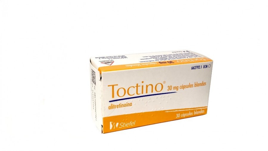 TOCTINO 30 mg CAPSULAS BLANDAS , 30 cápsulas fotografía del envase.