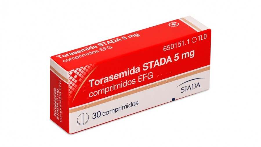 TORASEMIDA STADA 5 mg COMPRIMIDOS EFG, 30 comprimidos fotografía del envase.