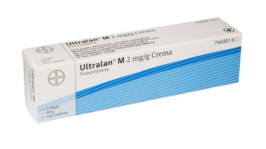 ULTRALAN M 2 mg/g CREMA, 1 tubo de 60 g fotografía del envase.