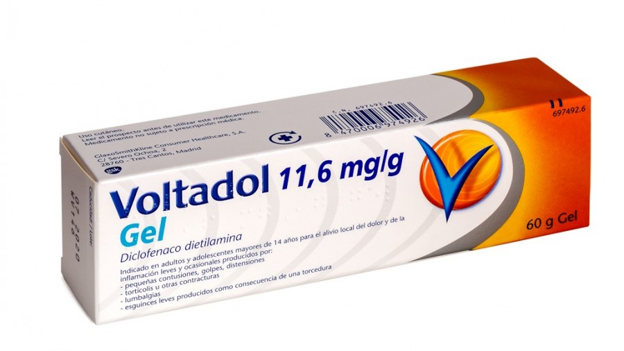 VOLTADOL 11,6 mg/g GEL 100 g GEL fotografía del envase.