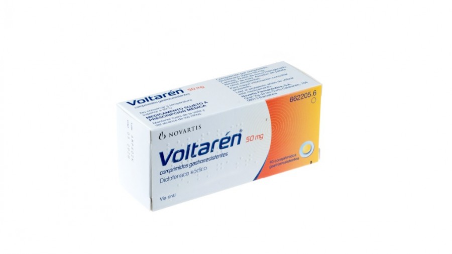 VOLTAREN 50 mg COMPRIMIDOS GASTRORRESISTENTES , 40 comprimidos fotografía del envase.