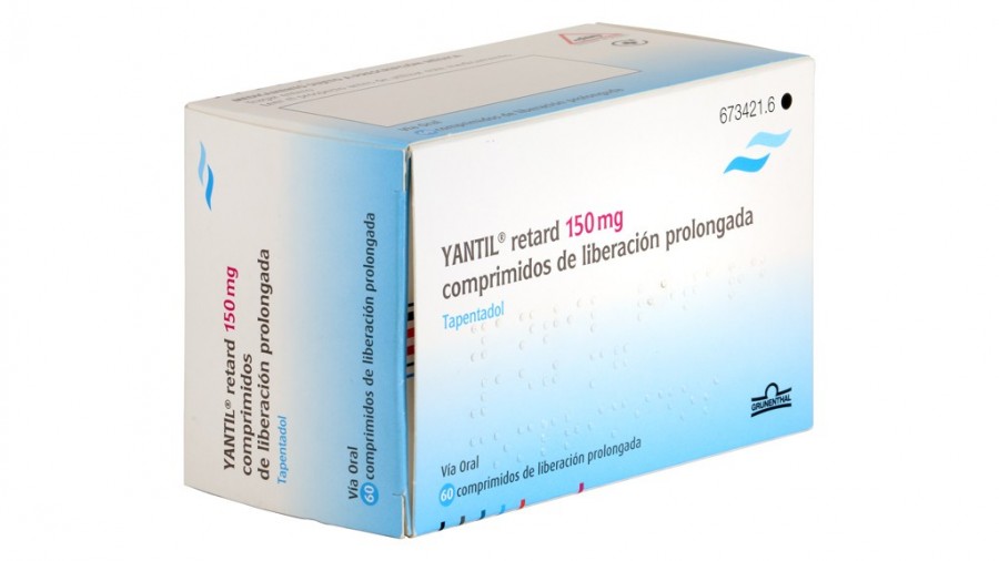 YANTIL RETARD 150 mg COMPRIMIDOS DE LIBERACION PROLONGADA , 100 comprimidos fotografía del envase.
