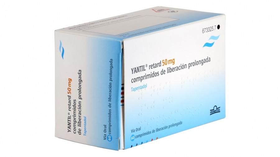 YANTIL RETARD 50 mg COMPRIMIDOS DE LIBERACION PROLONGADA , 100 comprimidos fotografía del envase.