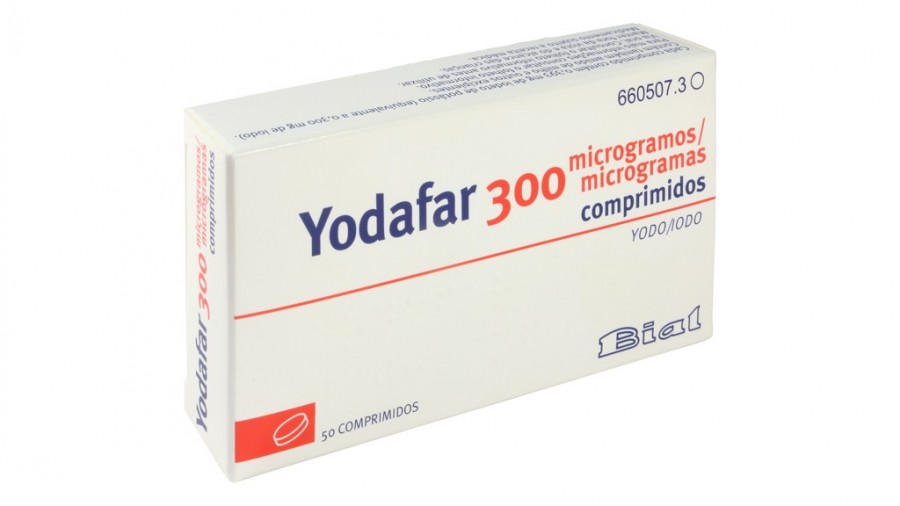 YODAFAR 300 microgramos COMPRIMIDOS , 50 comprimidos fotografía del envase.