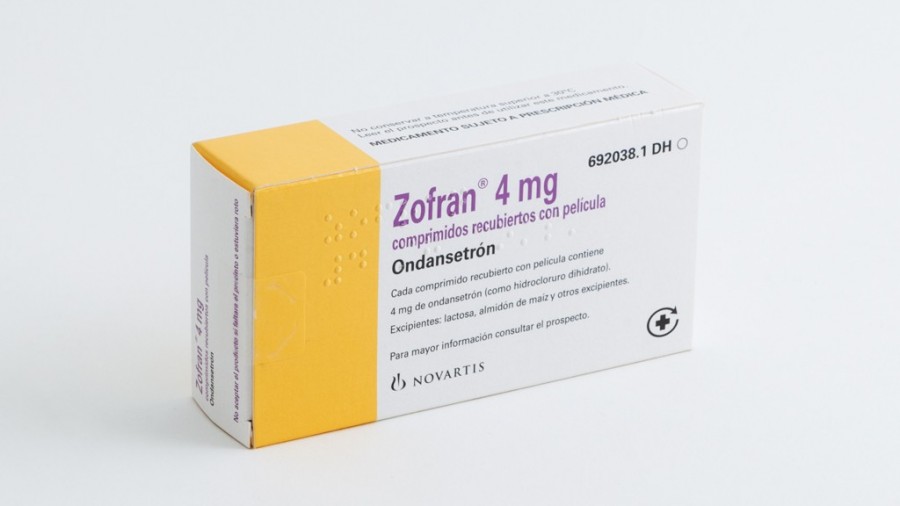 ZOFRAN 4 mg COMPRIMIDOS RECUBIERTOS CON PELICULA , 15 comprimidos fotografía del envase.