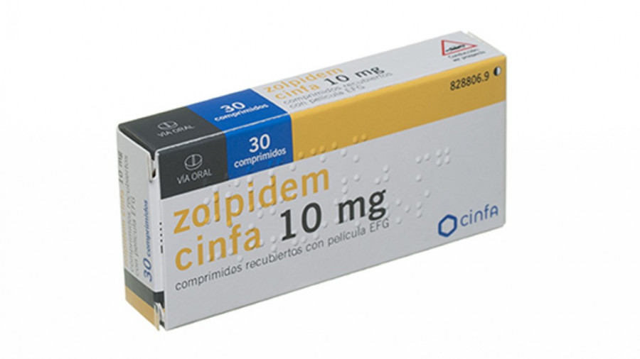 ZOLPIDEM CINFA 10 mg COMPRIMIDOS RECUBIERTOS CON PELICULA EFG, 28 comprimidos fotografía del envase.