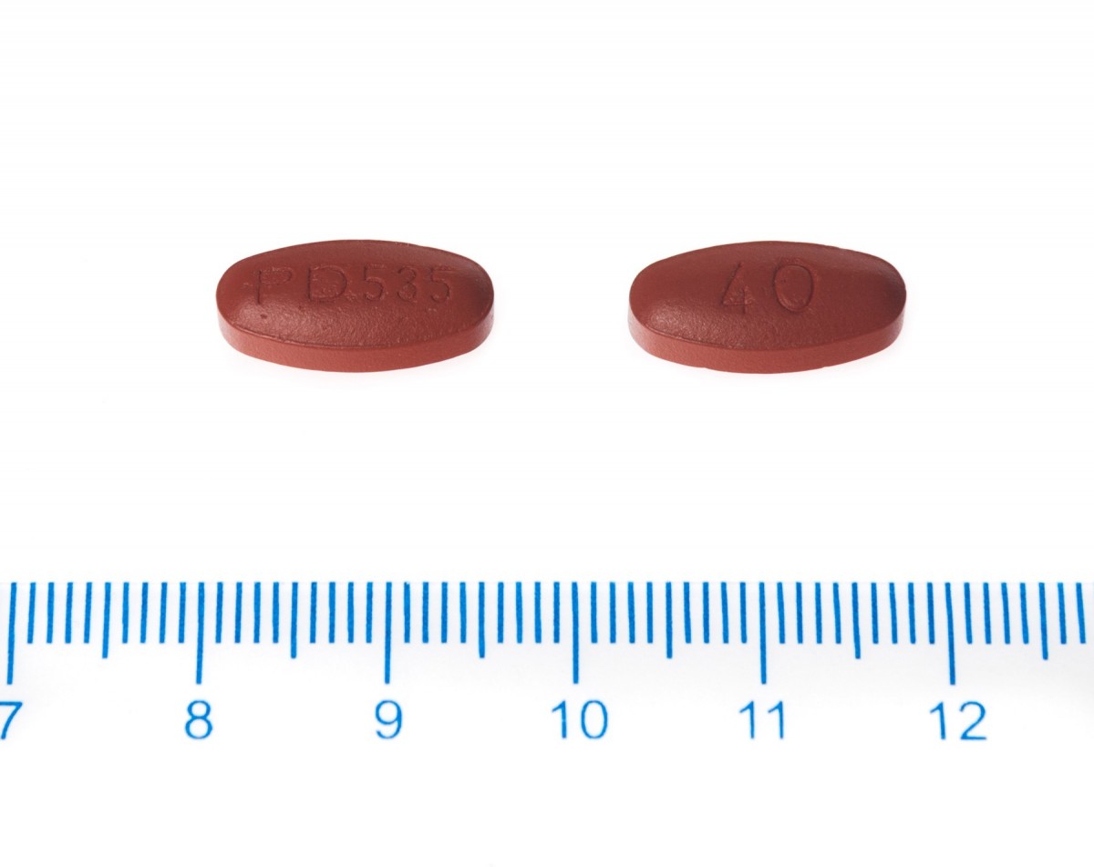 ACUPREL 40 mg  COMPRIMIDOS RECUBIERTOS CON PELICULA , 28 comprimidos fotografía de la forma farmacéutica.