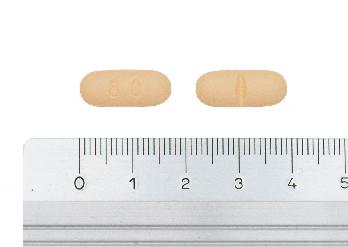 ADENURIC 80 mg COMPRIMIDOS RECUBIERTOS CON PELICULA, 28 comprimidos (Aclar/PVC/ alu) fotografía de la forma farmacéutica.