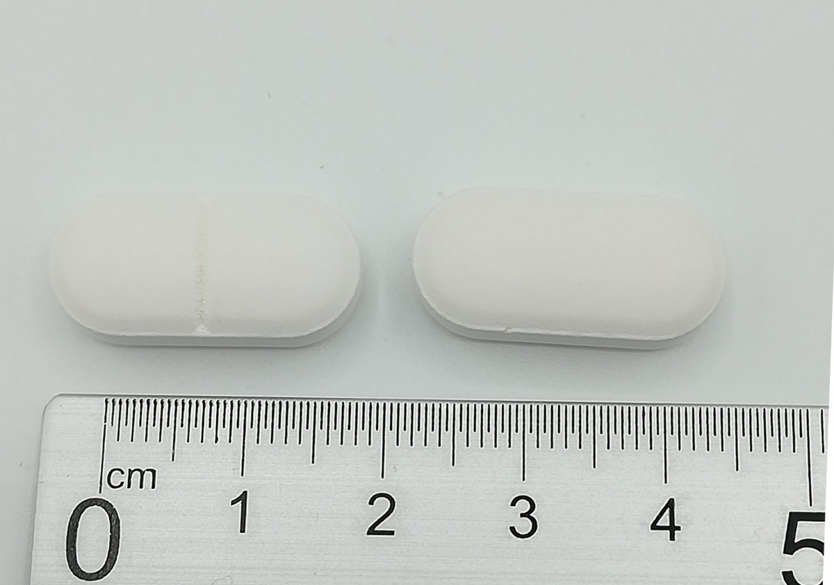 AMOXICILINA/ACIDO CLAVULANICO NORMON 875 mg/125 mg COMPRIMIDOS RECUBIERTOS CON PELICULA EFG, 24 comprimidos fotografía de la forma farmacéutica.