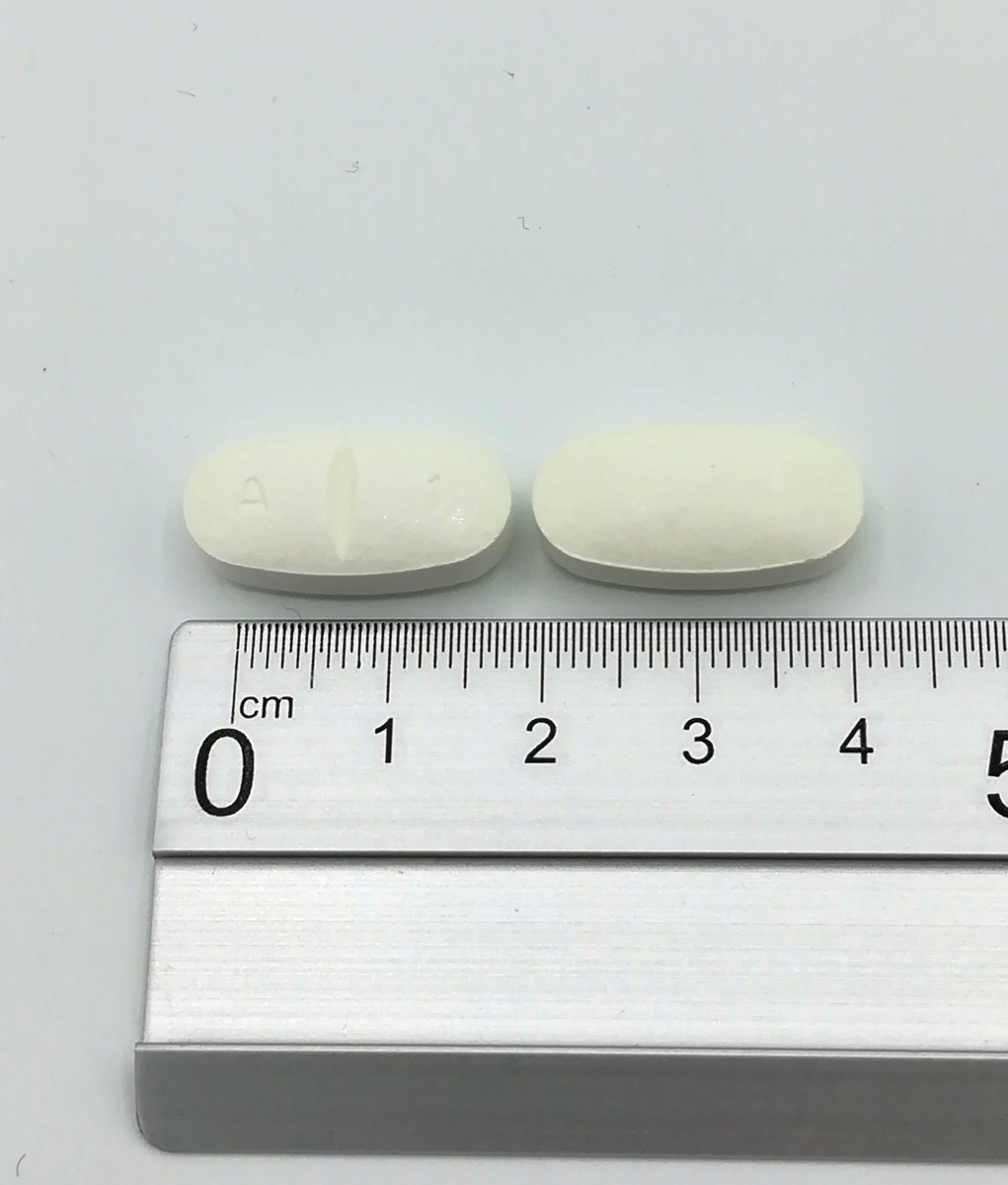 AMOXICILINA NORMON 1000 MG COMPRIMIDOS EFG  , 500 comprimidos fotografía de la forma farmacéutica.