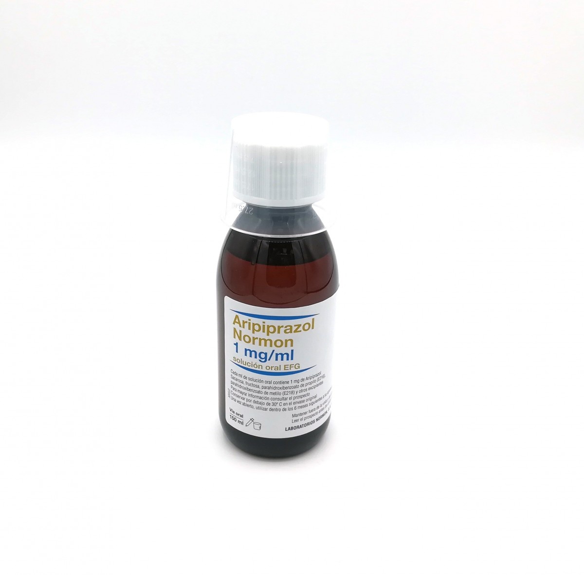 ARIPIPRAZOL NORMON 1 MG/ML SOLUCION ORAL EFG , 150 ml fotografía de la forma farmacéutica.