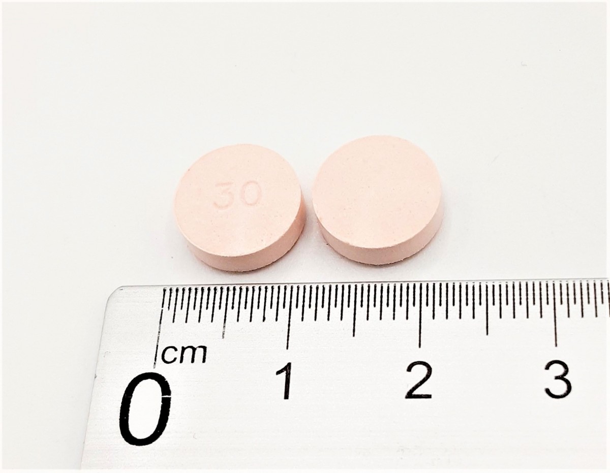 ARIPIPRAZOL NORMON 30 MG COMPRIMIDOS EFG, 28 comprimidos fotografía de la forma farmacéutica.