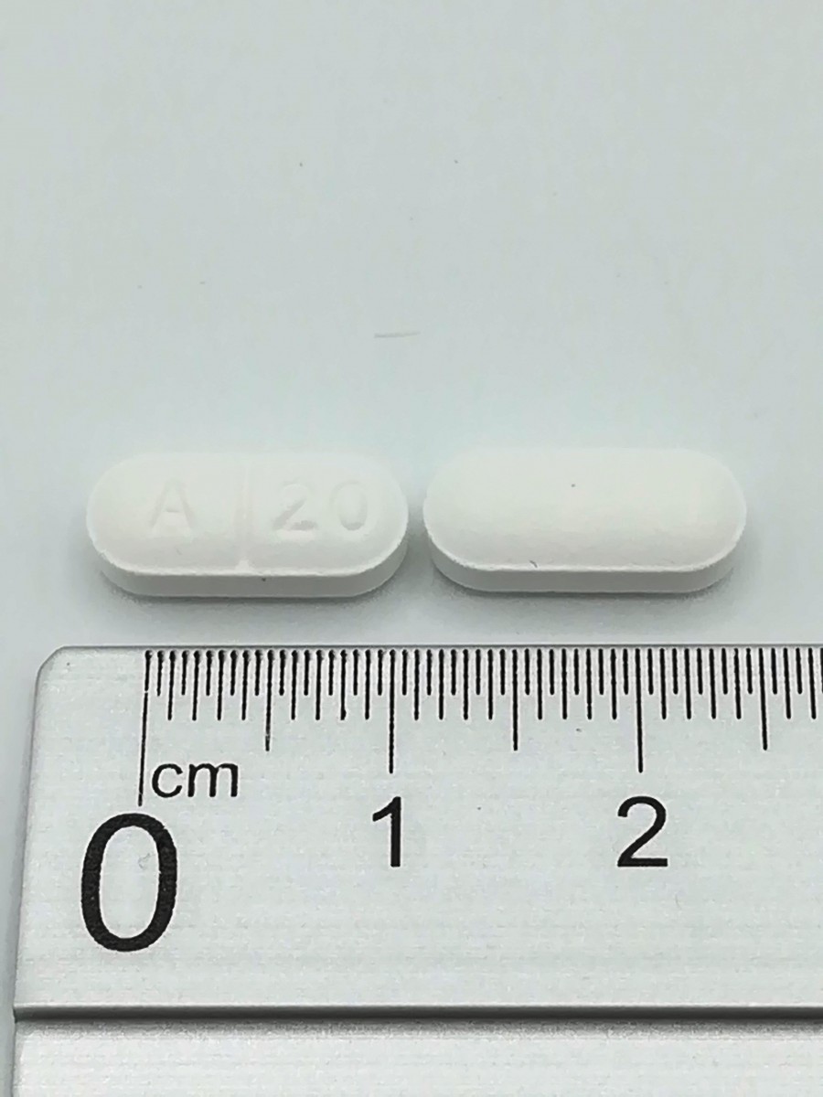 ATORVASTATINA NORMON 20 mg COMPRIMIDOS RECUBIERTOS CON PELICULA EFG , 28 comprimidos fotografía de la forma farmacéutica.