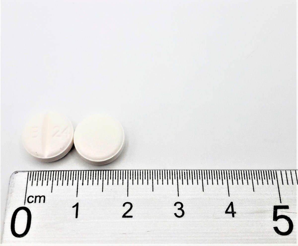 BETAHISTINA NORMON 24 MG COMPRIMIDOS, 60 comprimidos fotografía de la forma farmacéutica.