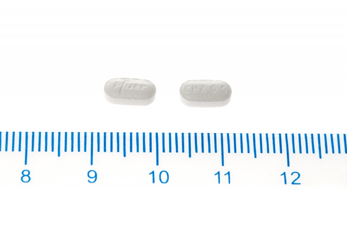CHAMPIX 0,5 mg COMPRIMIDOS RECUBIERTOS CON PELICULA, 56 comprimidos fotografía de la forma farmacéutica.