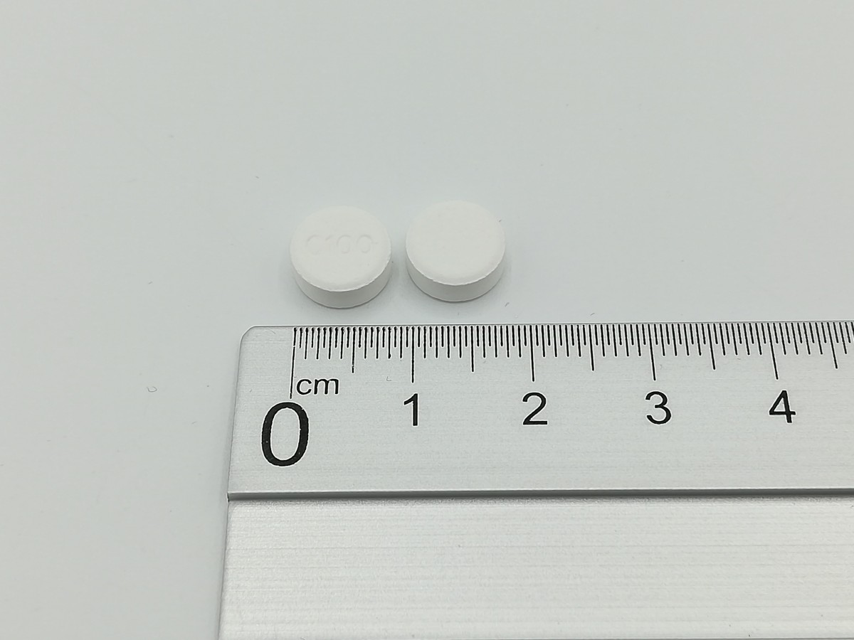 CILOSTAZOL NORMON 100 MG COMPRIMIDOS EFG , 56 comprimidos fotografía de la forma farmacéutica.