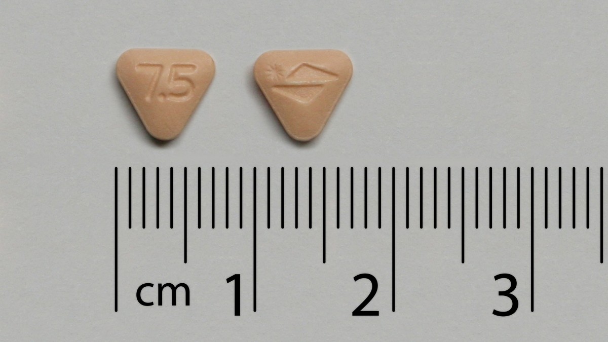 CORLENTOR 7,5 mg COMPRIMIDOS RECUBIERTOS CON PELICULA, 56 comprimidos fotografía de la forma farmacéutica.