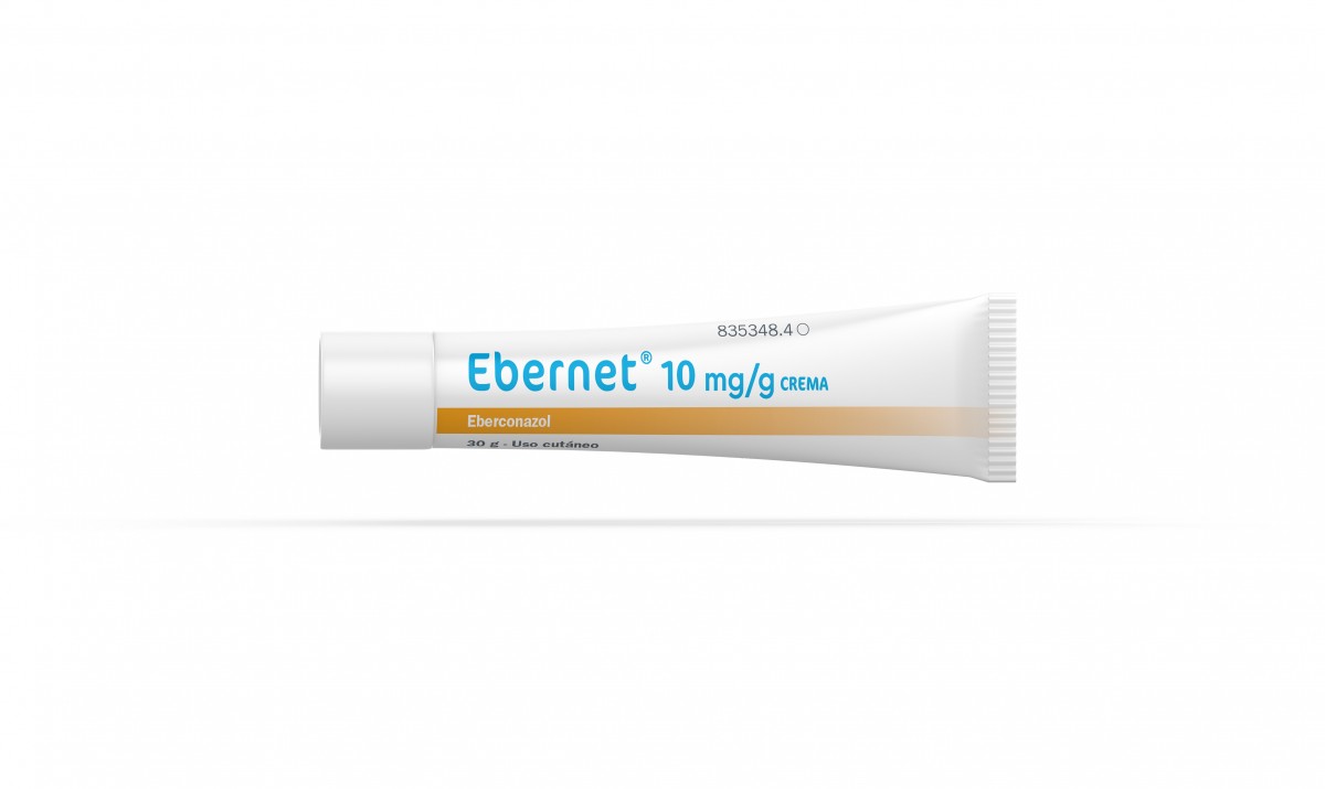EBERNET 10 MG/G CREMA , 1 tubo de 30 g fotografía de la forma farmacéutica.