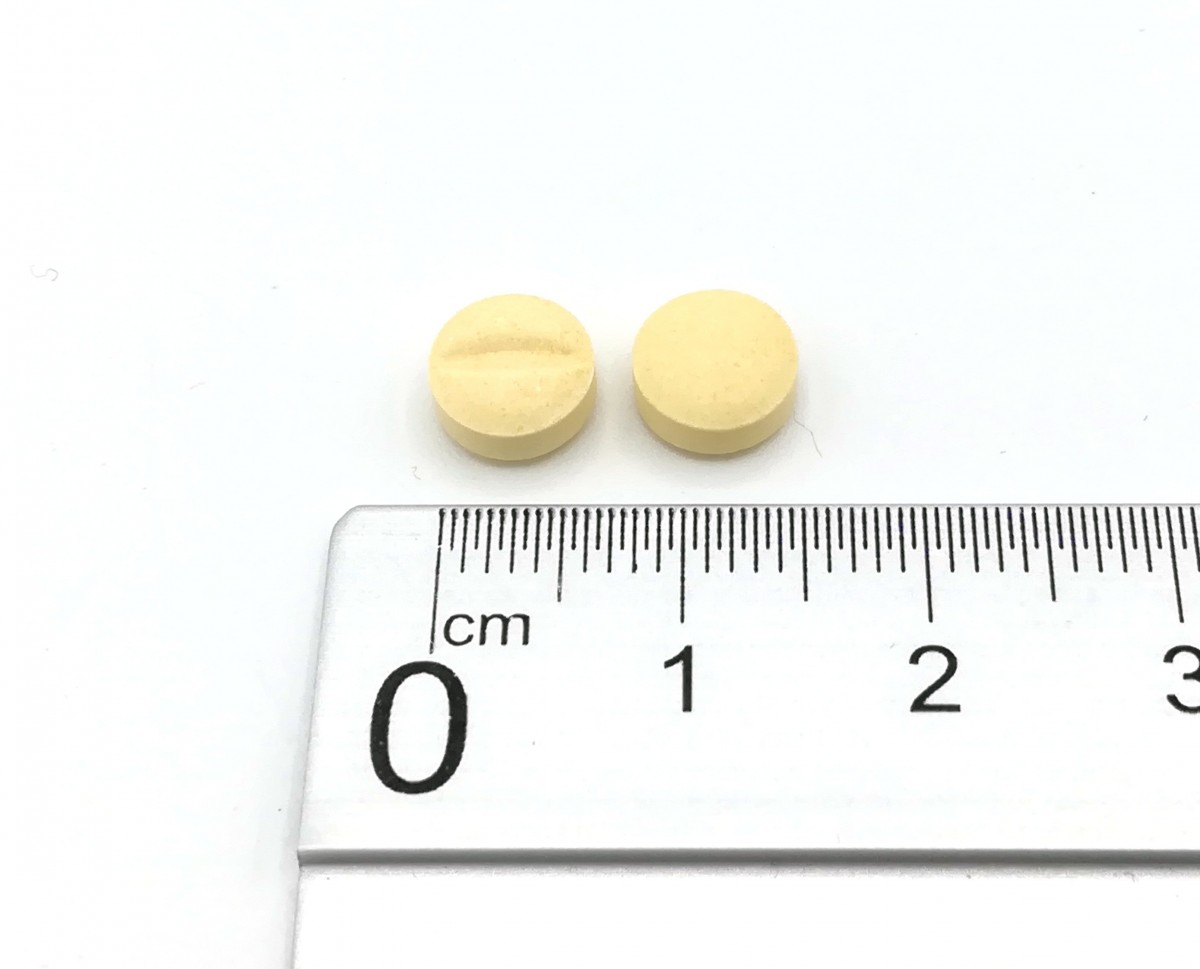 ENALAPRIL/HIDROCLOROTIAZIDA NORMON 20 mg/12,5 mg COMPRIMIDOS EFG, 30 comprimidos fotografía de la forma farmacéutica.