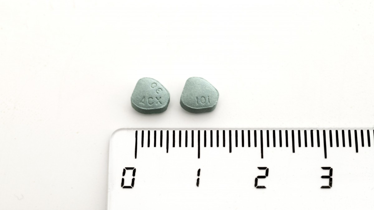 EXXIV 30 mg COMPRIMIDOS RECUBIERTOS CON PELICULA, 28 comprimidos fotografía de la forma farmacéutica.