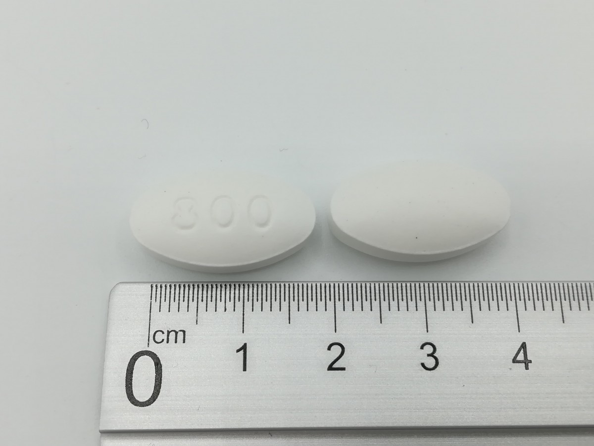 GABAPENTINA NORMON 800 mg COMPRIMIDOS RECUBIERTOS CON PELICULA EFG , 90 comprimidos fotografía de la forma farmacéutica.