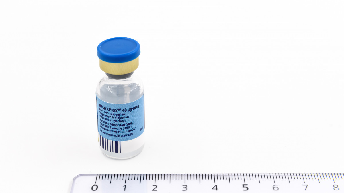 HBVAXPRO 40 microgramos, SUSPENSION INYECTABLE , 1 vial de 1 ml fotografía de la forma farmacéutica.