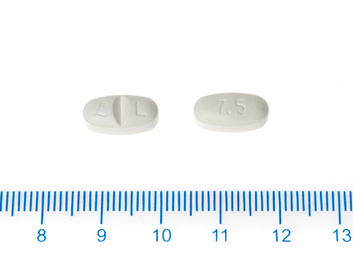 ISOVORIN 7,5 mg COMPRIMIDOS, 30 comprimidos fotografía de la forma farmacéutica.