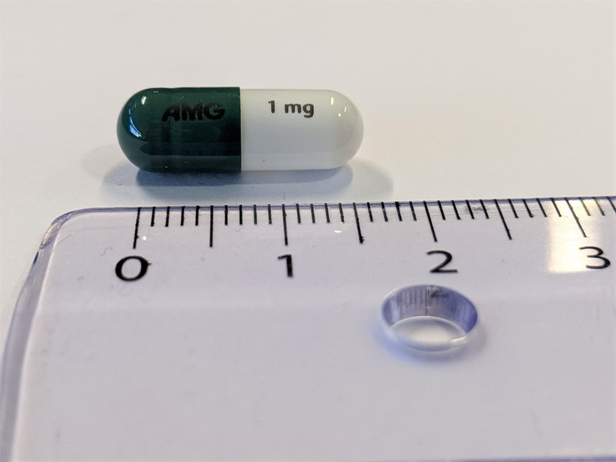 MIMPARA 1 MG GRANULADO EN CAPSULAS PARA ABRIR, 30 cápsulas fotografía de la forma farmacéutica.