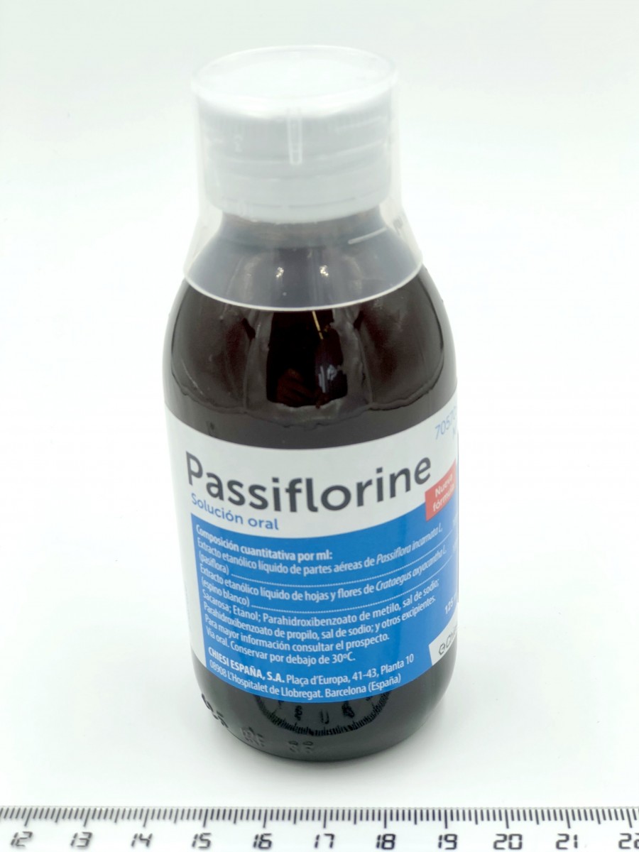 PASSIFLORINE SOLUCION ORAL , 1 frasco de 125 ml fotografía de la forma farmacéutica.