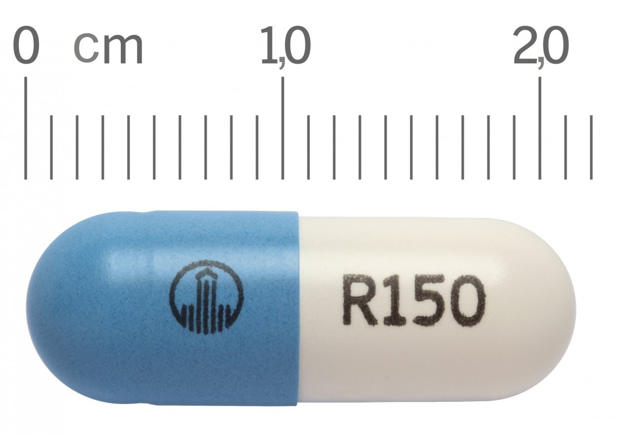 PRADAXA 150 mg CAPSULAS DURAS, 60 cápsulas fotografía de la forma farmacéutica.