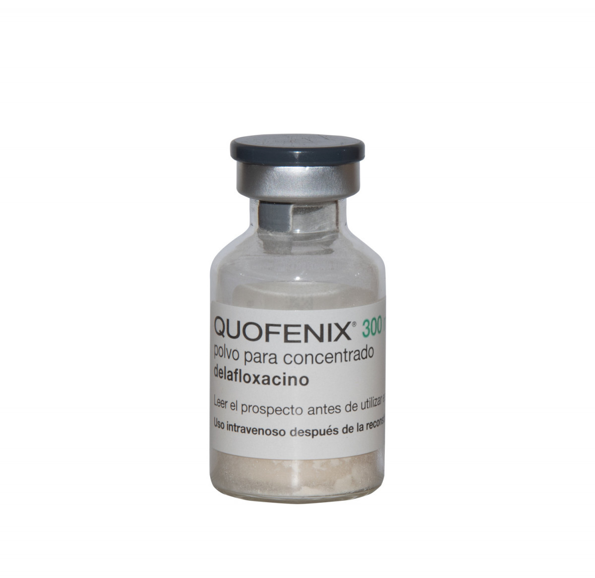 QUOFENIX 300 mg POLVO PARA CONCENTRADO PARA SOLUCION PARA PERFUSION, 10 viales fotografía de la forma farmacéutica.