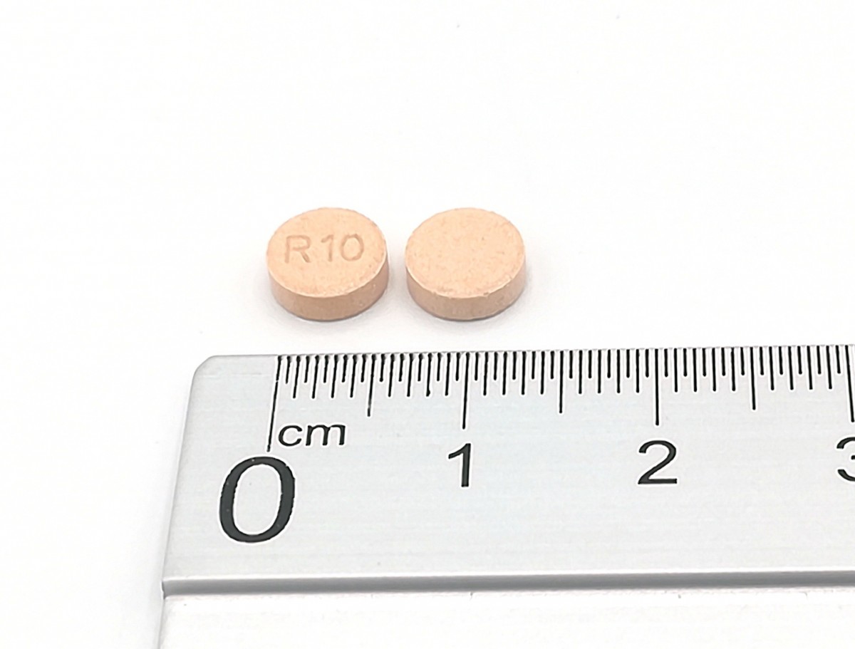 RUPATADINA NORMON 10 MG COMPRIMIDOS EFG, 20 comprimidos (Blister Al/PVC-PVDC) fotografía de la forma farmacéutica.