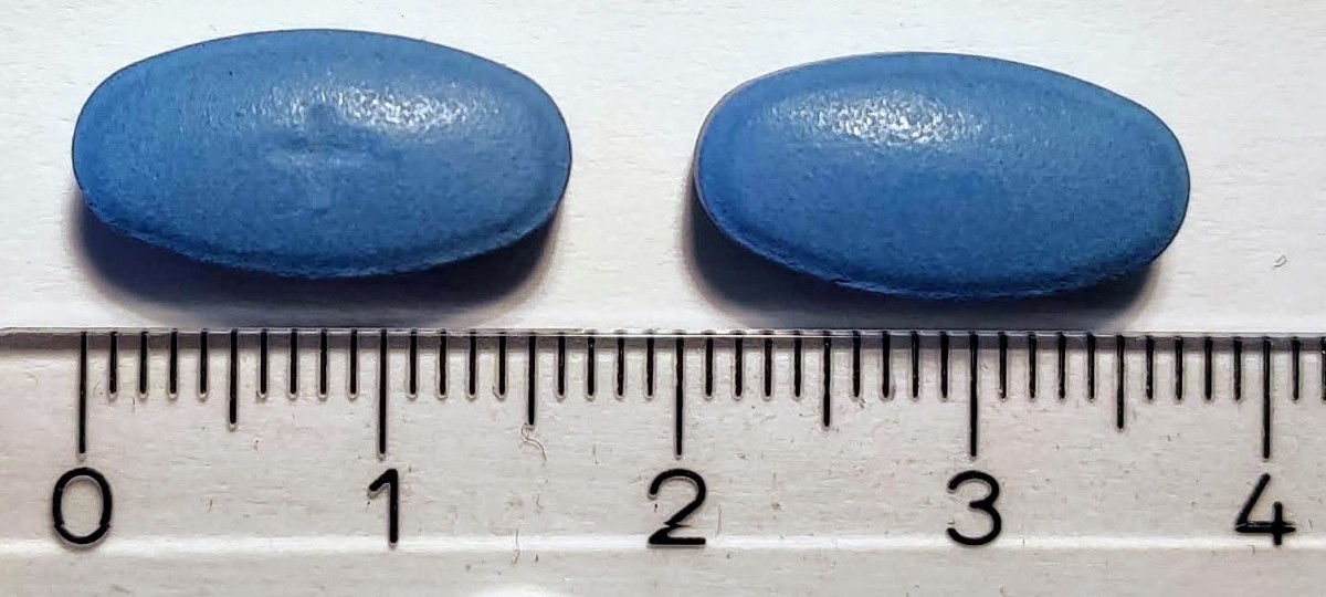 SILDENAFILO TECNIGEN 100 mg COMPRIMIDOS RECUBIERTOS CON PELICULA EFG, 8 comprimidos fotografía de la forma farmacéutica.