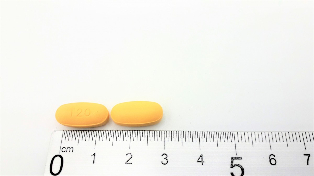 TADALAFILO NORMON 20 MG COMPRIMIDOS RECUBIERTOS CON PELICULA EFG, 12 comprimidos (Blister Al/PVC) fotografía de la forma farmacéutica.