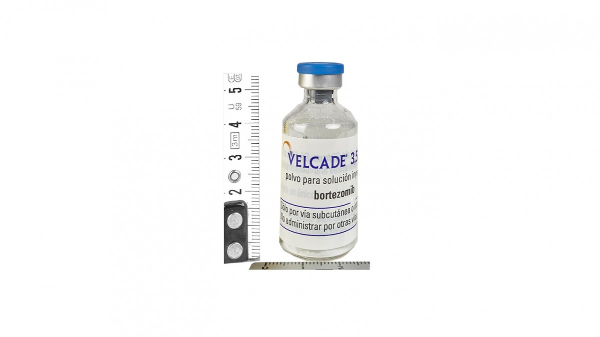 VELCADE 3,5 mg, POLVO PARA SOLUCION INYECTABLE, 1 vial fotografía de la forma farmacéutica.