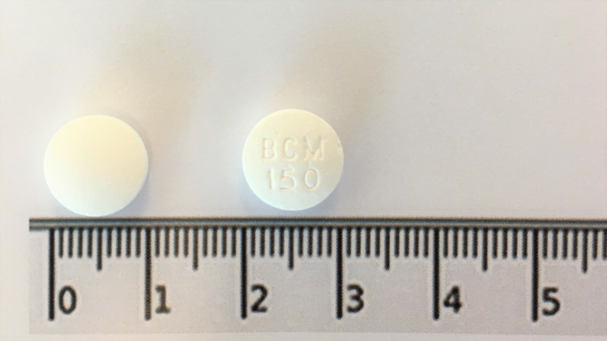 WIBICAL 150 mg COMPRIMIDOS RECUBIERTOS CON PELICULA EFG , 30 comprimidos fotografía de la forma farmacéutica.