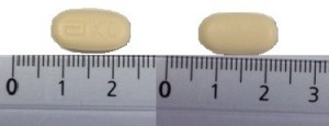 KALETRA 100 mg/25 mg COMPRIMIDOS RECUBIERTOS CON PELICULA , 60 comprimidos fotografía de la forma farmacéutica.