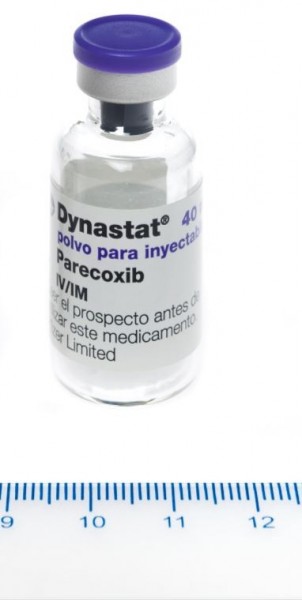 DYNASTAT 40 mg POLVO PARA SOLUCION INYECTABLE, 10 viales fotografía de la forma farmacéutica.