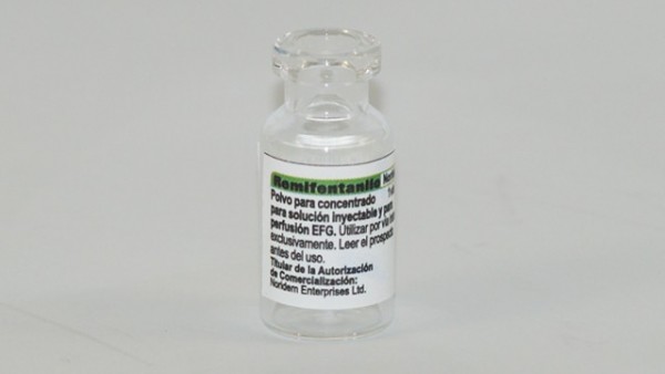 REMIFENTANILO NORIDEM 1 MG POLVO PARA CONCENTRADO PARA SOLUCION INYECTABLE Y PARA PERFUSION EFG , 5 viales de 1 mg fotografía de la forma farmacéutica.