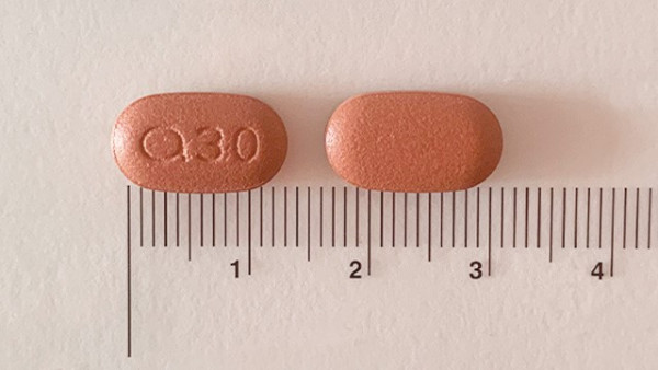 RINVOQ 30 MG COMPRIMIDOS DE LIBERACION PROLONGADA, 28 comprimidos fotografía de la forma farmacéutica.