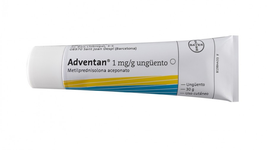 ADVENTAN 1 mg/g UNGÜENTO , 1 tubo de 30 g fotografía de la forma farmacéutica.