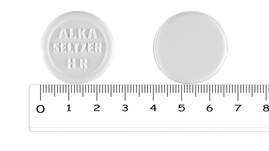 ALKA-SELTZER 2,1 g COMPRIMIDOS EFERVESCENTES , 20 comprimidos fotografía de la forma farmacéutica.