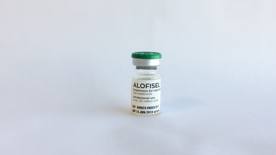 ALOFISEL 5 × 10E6 CÉLULAS/ML SUSPENSIÓN INYECTABLE, 4 viales de 6 ml fotografía de la forma farmacéutica.