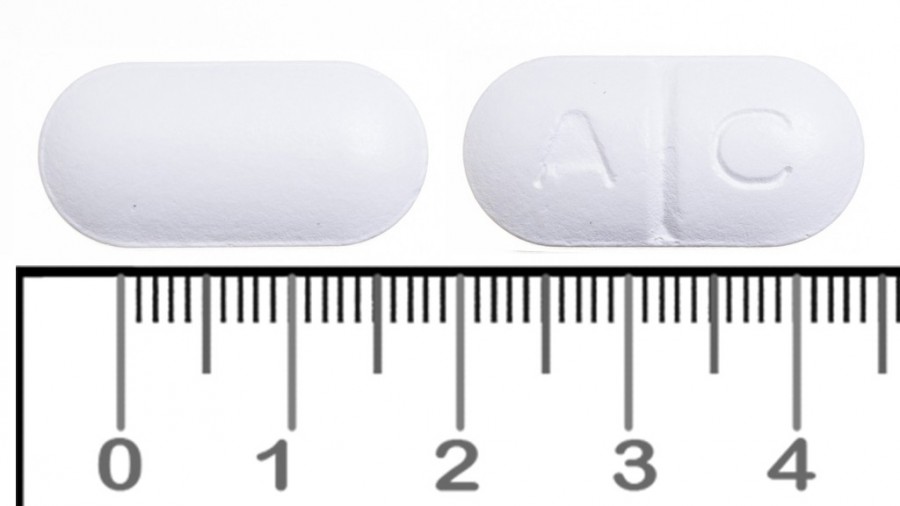 AMOXICILINA/ACIDO CLAVULANICO CINFA 875 mg/125 mg COMPRIMIDOS RECUBIERTOS CON PELICULA EFG, 24 comprimidos fotografía de la forma farmacéutica.