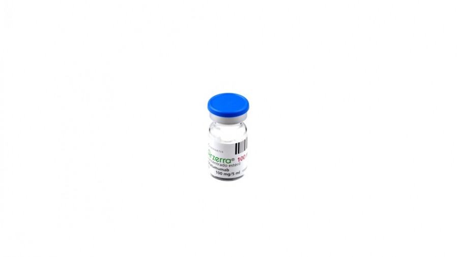 ARZERRA 100 mg CONCENTRADO PARA SOLUCION PARA PERFUSION, 3 viales de 5 ml fotografía de la forma farmacéutica.