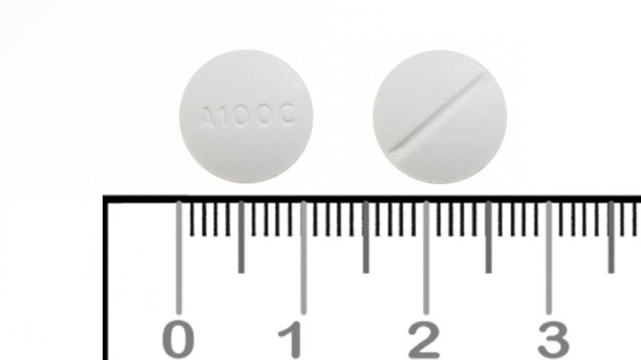 ATENOLOL CINFA 100 mg COMPRIMIDOS EFG , 60 comprimidos fotografía de la forma farmacéutica.